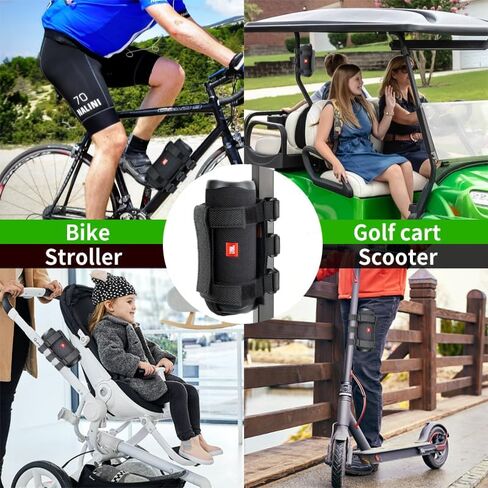 10L0L Golf Cart Portable Speaker Mount with Adjustable Strap, Outdoor Bluetooth Wireless Speaker Holder (Black in Saudi Arabia