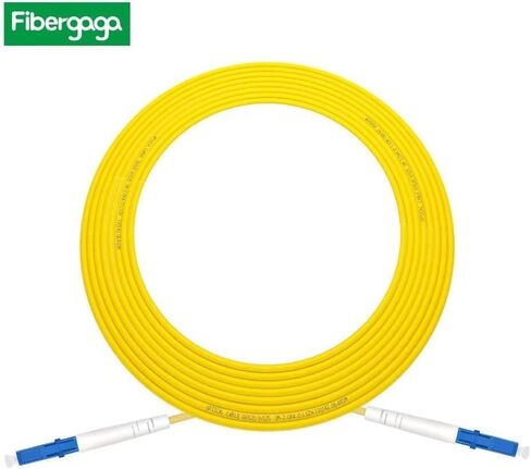 Fibergaga-0.5m(1.6ft) OS2 LC/UPC to LC/UPC Fiber Patch Cable Single Mode Fiber, Simplex, Length Option: 0.5M(1.6ft)-100m(328ft) 9/125µm 2.0mm Cable Diameter Fiber Optic Cable, OS1/OS2 Compatible in Saudi Arabia
