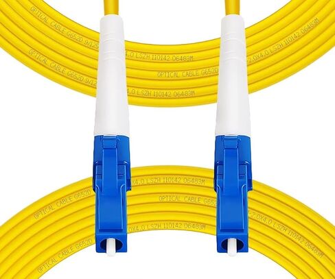 Fibergaga-0.5m(1.6ft) OS2 LC/UPC to LC/UPC Fiber Patch Cable Single Mode Fiber, Simplex, Length Option: 0.5M(1.6ft)-100m(328ft) 9/125µm 2.0mm Cable Diameter Fiber Optic Cable, OS1/OS2 Compatible in Saudi Arabia