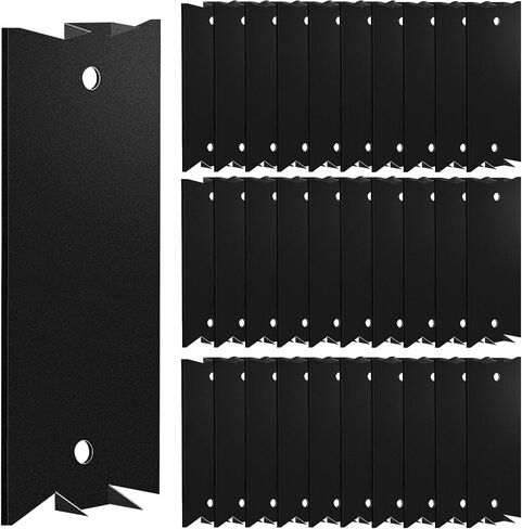 100pcs 3-Inch Black Cable Protector Plates for Wood Studs - Heavy Duty Steel Nail Plates for Electrical Wire Protection, Sturdy and Long-Lasting Electrical Stud Guards - Easy Installation in Saudi Arabia