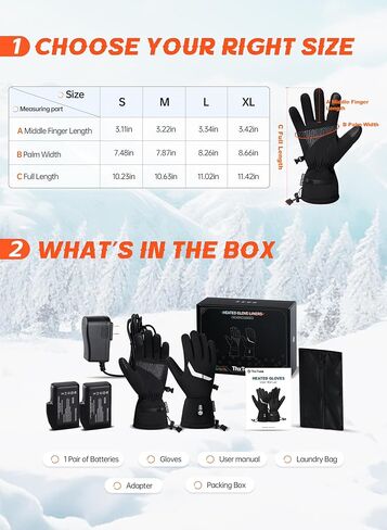 قفازات ThxToms ساخنة للرجال والنساء مع شاشة تعمل باللمس، قفازات تسخين كهربائية ببطارية قابلة لإعادة الشحن، قفازات حرارية رقيقة وناعمة مطورة لالتهاب المفاصل أثناء القيادة في الشتاء والعمل في الهواء الطلق in Kuwait