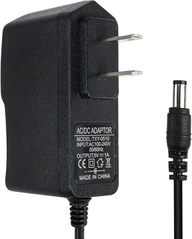 Power Supply 5V 1A, AC 100-240V to DC, Yetaida Max 5W Universal Wall Plug Power Adapter 5.5 * 2.5mm DC Jack (DC 5V 1A 5W) in Saudi Arabia
