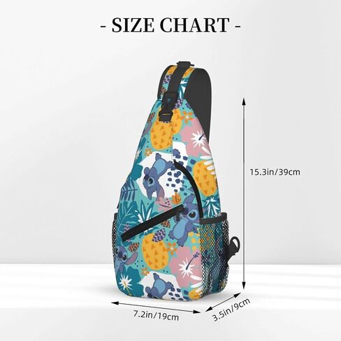 Sling Bag for Men Funny Casual Hiking Daypack Women Crossbody Chest Backpack for Travel Riding Outdoor Sports in Saudi Arabia