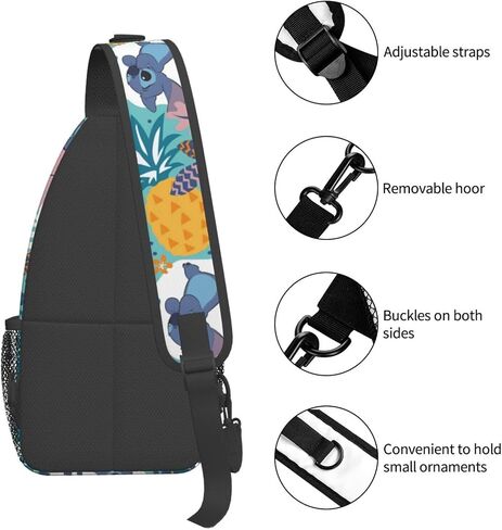 Sling Bag for Men Funny Casual Hiking Daypack Women Crossbody Chest Backpack for Travel Riding Outdoor Sports in Saudi Arabia