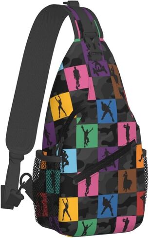 Sling Bag for Men Funny Casual Hiking Daypack Women Crossbody Chest Backpack for Travel Riding Outdoor Sports in Saudi Arabia