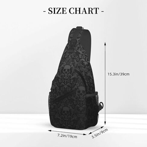 Sling Bag for Men Funny Casual Hiking Daypack Women Crossbody Chest Backpack for Travel Riding Outdoor Sports in Saudi Arabia