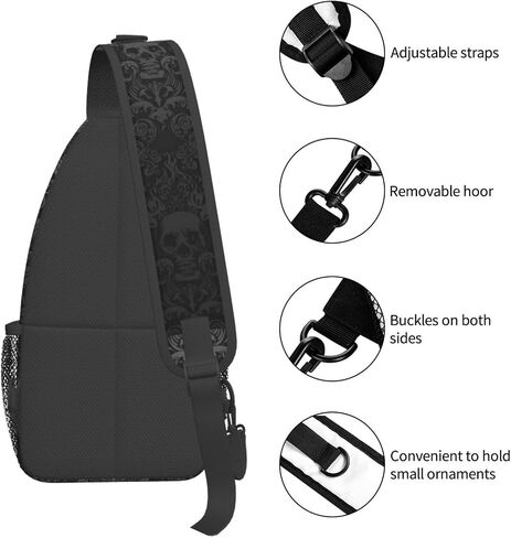 Sling Bag for Men Funny Casual Hiking Daypack Women Crossbody Chest Backpack for Travel Riding Outdoor Sports in Saudi Arabia