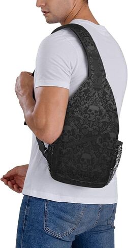 Sling Bag for Men Funny Casual Hiking Daypack Women Crossbody Chest Backpack for Travel Riding Outdoor Sports in Saudi Arabia