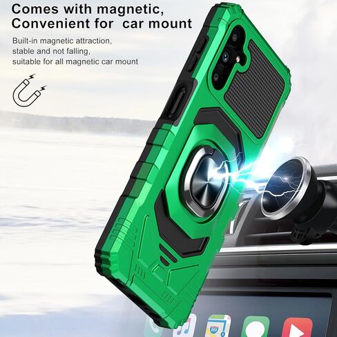 Ailiber Phone Case for Samsung Galaxy A16 5G, Samsung A16 Screen Protector, Ring Kickstand for Magnetic Car Mount, Heavy Duty Shockproof Protective Rugged Cell Phone Cover-Rose Gold in Kuwait