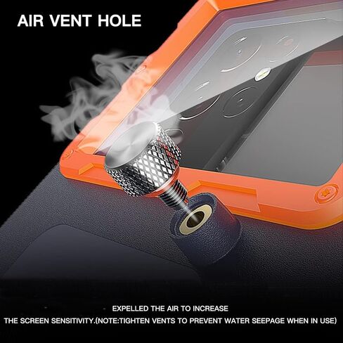 Universal Underwater Phone Case for Snorkeling, Diving Phone Case[50ft/15m], Compatible with 4.7-6.9 inch Smartphones, for iPhone 16/15/14/13/12 /for Samsung Galaxy S24/S23/S22/S21 (Orange) in Kuwait
