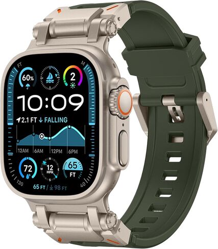 FULLIFE Designed for Apple Watch Band Apple Watch Ultra 3/2/1 49mm for Men in Kuwait