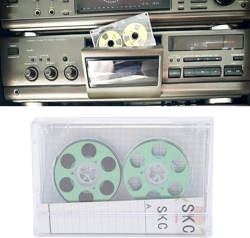 Reel to Reel Blank Audio Cassette Tape, 46 Minute Audio Cassette Tape, Blank Cassette Recording Tapes, Clear Audio Cassette Tape Colored Cassettes Tapes for Music Recording in Saudi Arabia