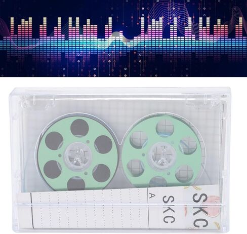 Reel to Reel Blank Audio Cassette Tape, 46 Minute Audio Cassette Tape, Blank Cassette Recording Tapes, Clear Audio Cassette Tape Colored Cassettes Tapes for Music Recording in Saudi Arabia
