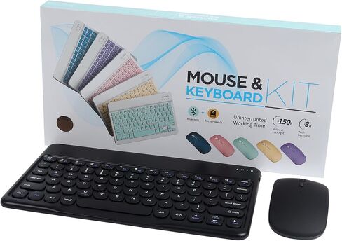 Bluetooth Keyboard and Mouse Set (Black) in Kuwait