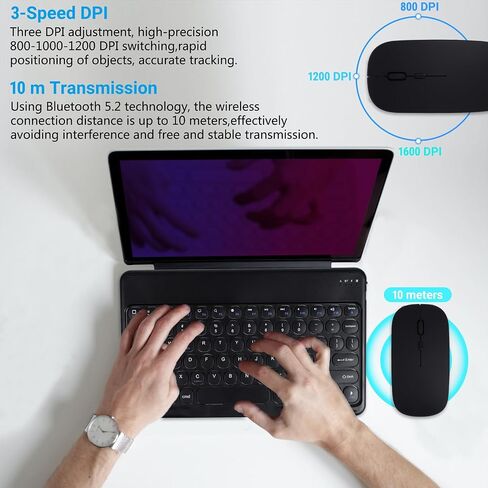 Bluetooth Keyboard and Mouse Set (Black) in Kuwait