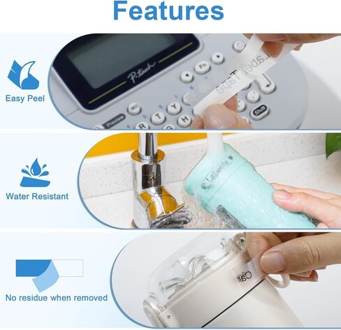 Labelife M-K131 Clear Tape Compatible with Brother P Touch M Tape Clear 12mm 0.47'' M-K131s M131 MK131 Work with Brother Ptouch PT-M95 PT-65 PT-90 PT70BM PT-45 Label Maker Refills,4-Pack in Saudi Arabia
