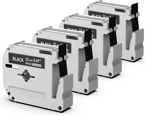 Labelife M-K131 Clear Tape Compatible with Brother P Touch M Tape Clear 12mm 0.47'' M-K131s M131 MK131 Work with Brother Ptouch PT-M95 PT-65 PT-90 PT70BM PT-45 Label Maker Refills,4-Pack in Saudi Arabia
