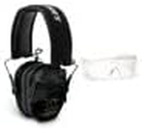 Walkers Razor Slim Electronic Hearing Protection Muffs with Sound Amplification and Suppression and Shooting Glasses Kit in Kuwait