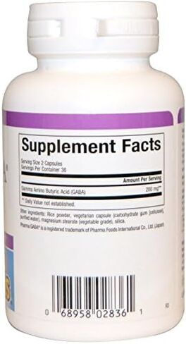 Stress-Relax Pharma GABA 100 ملغ من Natural Factors، دعم الإجهاد غير النعاس للاسترخاء والتركيز الذهني، 60 كبسولة نباتية (30 وجبة) in Saudi Arabia
