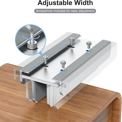 Vertical Laptop Stand, Aluminum Laptop Holder, Adjustable 3-in-1 Design, Compatible with MacBook, MacBook Pro/Air, Dell, HP, Lenovo, Up to 17.3 inches (Silver) in Saudi Arabia