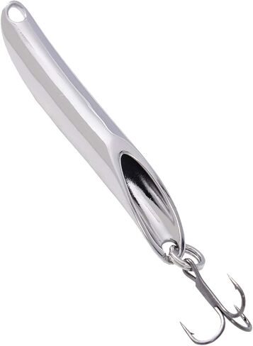 P elecanus Curved-Tube Fishing Lure -Cutting-Edge Fluid Mechanics Technology for Huge Distance Casts and Wild Action Without Line Twist，Versatile Lure Suitable for Various Fish Species，Silver，13g in Saudi Arabia