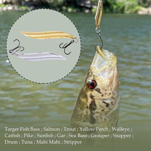P elecanus Curved-Tube Fishing Lure -Cutting-Edge Fluid Mechanics Technology for Huge Distance Casts and Wild Action Without Line Twist，Versatile Lure Suitable for Various Fish Species，Silver，13g in Saudi Arabia