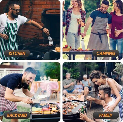 Griddle Accessories Kit, 8pcs Blackstone Accessories Kit for Blackstone and Camp Chef, Professional Griddle Accessories Kit with Spatula & Carry Bag for Great for Outdoor BBQ, Teppanyaki and Camping in Saudi Arabia