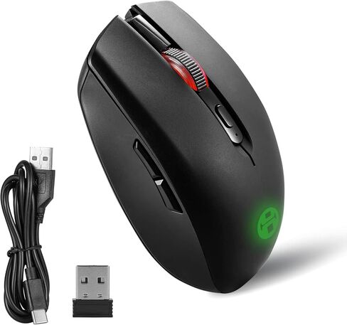 JIDOHUN GM-607 Gaming Mouse Wired, RGB Backlit, 4 Adjustable DPI up to 4800, Ergonomic Gamer Mouse, 7 programmable Buttons-Black for Windows/PC/Mac/Laptop in Saudi Arabia
