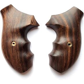 BMPL Hardwood New Taurus Model 85 M 85 M 85 856 94 605 941 731 650 73 M85 .38 Special 2' 2 inch Grips Hard Wood Checkered Finger Groove Handmade Handcraft, Brown