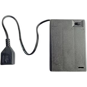 Neon Sign Battery Pack, Suitable for 5V Neon Signs; It is LED Neon Sign Battery Power and Can Turn Your Neon Sign Lights into Battery Powered Neon Signs (8AA, Black)