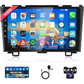 Android 13 Car Stereo Radio for Honda CRV 2007 2008 2009 2010 2011 GPS Navigation, Rimoody 9 Inch Touch Screen Car Radio Bluetooth iOS/Android Mirror Link FM/RDS WiFi EQ SWC + AHD Backup Camera