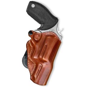 Premium Leather OWB Paddle Holster with Open Top Fits, Taurus Judge (Up to 3" cyl) 4510 Steel Frame 3'', Right Hand Draw, Brown Color #1062#