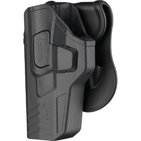 OWB Holster for Glock 17 22 31 Gen 1 2 3 4, Glock 17 Gen5, Glock 19 23 32 Gen 1 2 3 4 5 - Adjustable Tension & Cant | Index Finger Released -LH/RH Optional