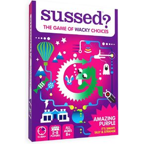 لعبة بطاقات SUSSED The Wacky "What Will You Do؟" - حشو تخزين للمراهقين والأولاد والبنات - متعة اجتماعية للأطفال من سن 10 سنوات فما فوق والكبار - بداية رائعة للمحادثة - سطح أزرق رائع