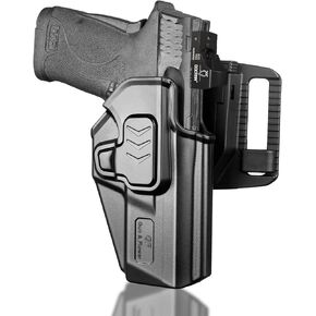 Gun & Flower Level II Retention OWB Holster for Taurus G2C G3C, Glock19 19X 23 32 45, Glock 43/43x, M&P Shield 9MM, SD9VE SD40VE, 9mm/380 Shield EZ, Belt Loop Attachment, Quick Mounting/Dismounting