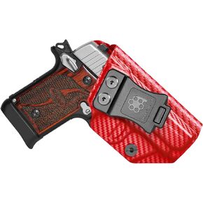 Amberide IWB KYDEX Holster Fit: Sig Sauer P938 Pistol, Inside Waistband Concealed Carry, Adjustable Cant & 'Posi-Click' Retention, USA Made by Amberide