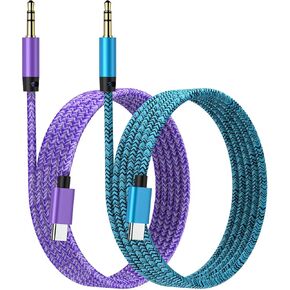Samsung Galaxy S24FE Type C Aux Cord USB C to 3.5mm Android Audio Aux Jack Cable,Type C Adapter to 3.5mm Headphone Stereo Cord for Car, Galaxy S24 Ultra/S23FE/A23/A33/A34/A24/A25/A54/A55/A35/A16/A15
