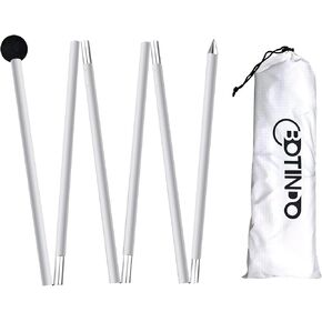BOTINDO Tent Poles Replacement, Canopy for Beach Accessories 6.5 Feet Extra Poles for Camping, Hiking, Backpacking, Parties (2)