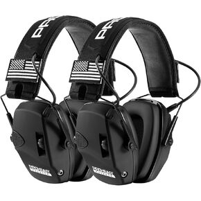 PROHEAR Electronic Ear Protection for Shooting with 4X Sound Amplification, Gun Range Hearing Protection Muffs, NRR 23dB Noise Reduction Headphones for Hunting, Green