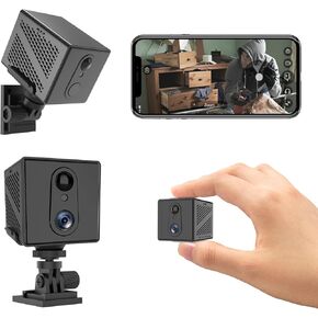 VSTARCAM Cameras for Home Security, 3MP Mini Portable Surveillance Camera, 100 Days Standby Battery Life Indoor Camera, AI Motion Detection, Clear Night Vision, Two-Way Audio (CB70W)
