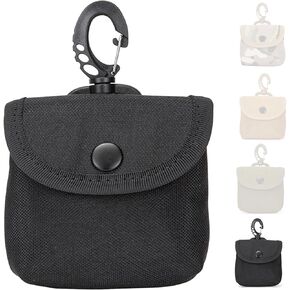 Molle Pouch Tactical Coin Purse - Large Coin Pouch - Qiuck Pouch for Coins Earphone (Black)