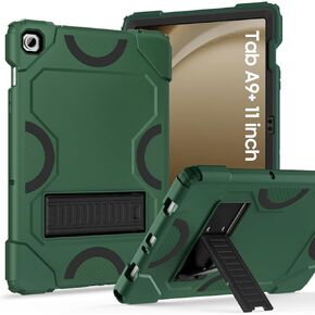 Case for Samsung Galaxy Tab A9+ 11 Inch 2023 Model (X210/X216/X218), Heavy Duty Shockproof Rugged Protective Case for Galaxy Tab A9 Plus Tablet (Black+Blue)