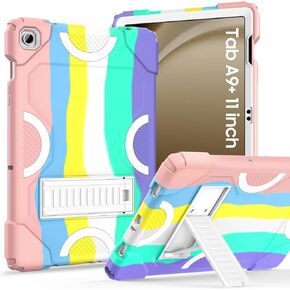 حافظة لهاتف سامسونج جالاكسي تاب A9+ 11 بوصة موديل 2023 (X210/X216/X218)، حافظة حماية متينة مقاومة للصدمات لجهاز جالاكسي تاب A9 بلس اللوحي (أسود + أزرق) in Kuwait