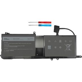 DMKAOLLK 99Wh 9NJM1 Battery Replacement for Dell Alienware 17 R4 R5 15 R3 R4 Alienware 15 2018 ALW17C-D1758 P31E P31E001 P31E002 P69F P69F001 P69F002 Series 9NJMI 44T2R MG2YH 01D82 546FF 11.4V