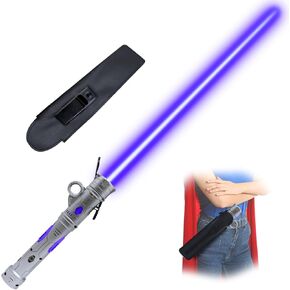 Light Up Saber for Kids, LED Light Swords Set with 25 Color Changing Electronic Lights &FX Sound for Galaxy War Fighter Warriors Halloween Dress Up Parties (with Belt Clip)