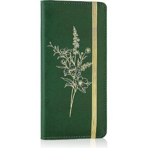 Checkbook Cover for Personal Checkbook, RFID Checkbook Register Cover with Pen Holder & Built-in Clear Plastic Divider for Duplicate Checks in Saudi Arabia