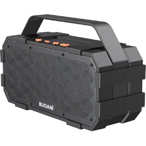 مكبر صوت بلوتوث BUGANI، مكبرات صوت بلوتوث محمولة مع صوت ستيريو 40 وات، مكبر صوت بلوتوث عالٍ 24 ساعة يدعم بطاقة TF / AUX، IPX6 مقاوم للماء للتخييم على الشاطئ في الهواء الطلق في الأماكن المغلقة in Kuwait