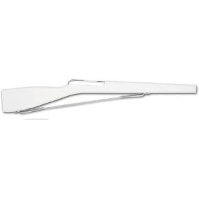 Director's Showcase Elite 3 36" Color Guard Rifle (Silver Bolt/White Leather Strap) …