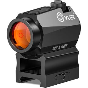 CVLIFE Multiple Reticle Red Dot Sight, Motion Awake Red Dot & Circle, 1x20mm Optics Scope with Absolute Co-Witness Riser and Low Mount for 21mm Picatinny, IPX7 Waterproof & Fogproof, 50,000H Runtime