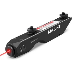 Votatu M4L-R Red Laser Sight Compatible with M-Lok Rail Surface, Ultra Low-Profile Tactical Rifle Compact Red Dot Beam with Strobe Function Magnetic Rechargeable